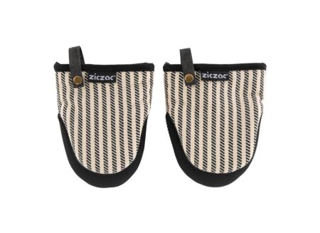 Ovenwant Toledo Gripper 18x14cm - katoen & polyestervezel - zwart, set van 2