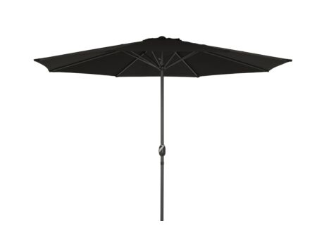 Parasol Nerissa Ø300cm zwart met beschermhoes