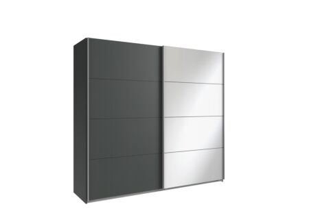 Schuifdeurkast Easyplus 225cm - decor - grafiet
