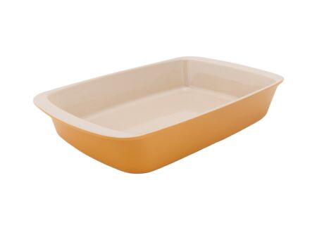 Ovenschaal Fontestic 34x21,5cm - stoneware - goud