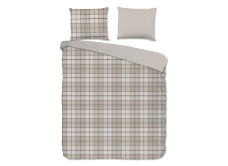 Dekbedovertrek Bernardus 240x220cm - flanel - zand