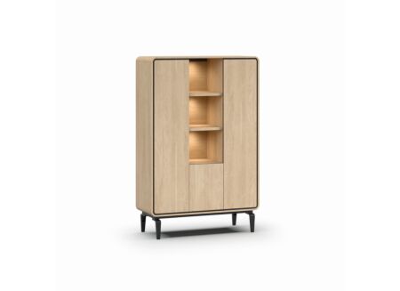 Barkast 115cm - melamine - brushed sand oak nature