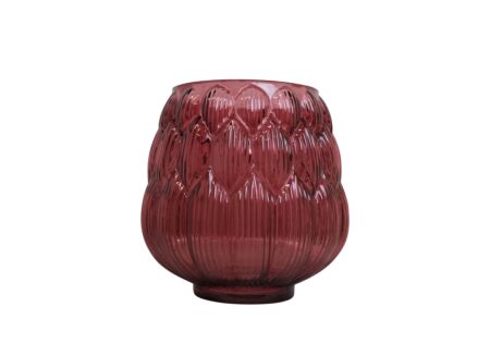 Vaas Artis H24cm - glas - rood