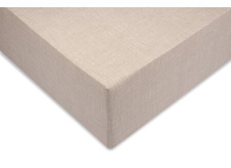 Hoeslaken 90x210/220cm katoen zandbeige