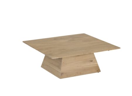 Salontafel Float 80x80x30cm - eik massief - naturel