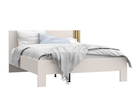 Bed Waikato 160x200cm - meubelplaat - mauvella eik/zand