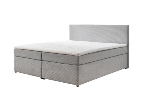 Boxspring BX890 160x200cm - corduroy - silver
