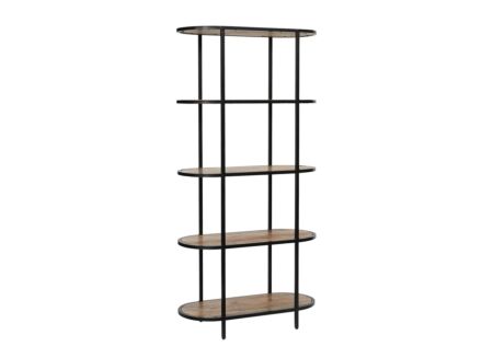 Boekenrek Origano 90x40x180cm - mango massief - bruin