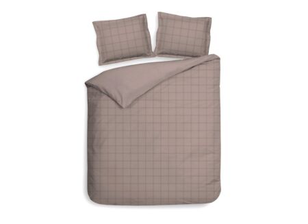 Dekbedovertrek Heckettlane Diamante 240x220cm - katoensatijn - rose tan