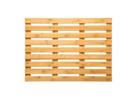 Badmat 68x50cm large bamboe
