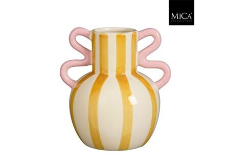 Vaas H21cm - keramiek - multicolor