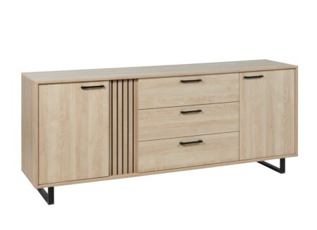 Dressoir Faro 216cm - melamine - zand eik