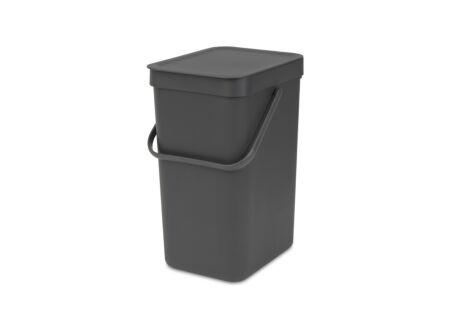 Vuilbak Sort & Go Brabantia 12L grijs