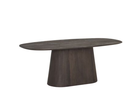 Tafel Woodwork 200x100cm - mango massief - ovaal