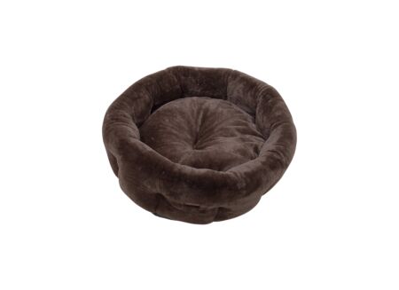 Hondenmand Champs Elysees L 80x80x28cm - stof - donkerbruin