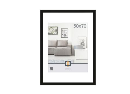 Fotokader Livorno  70x50cm - hout massief - zwart