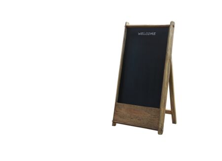 Schrijfbord Opium  62x120cm - gerecycleerd den massief - naturel