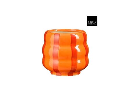Bloempot Polly H17,5cm - keramiek - oranje