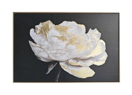 Print op canvas White 60x90cm