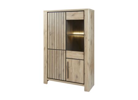 Vitrinekast Santos 120cm - decor - canyon oak