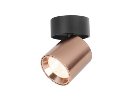 Ledspot met 1 spot 7,5W - brons