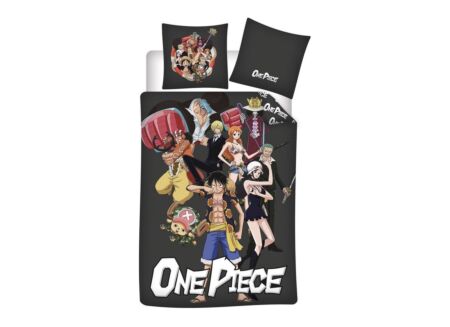 Dekbedovertrek One Piece 140x200cm - microvezel - zwart