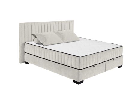 Bedbox Nagol C 180x200cm - stof - sand met opbergruimte