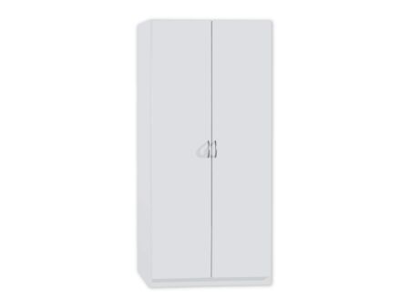 Kleerkast 91cm - decor - wit
