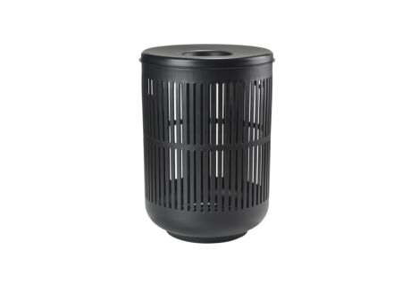 Linnenmand Ø40cmx54cm zwart