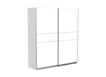 Schuifdeurkast Ghost 178cm - decor - wit