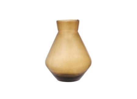 Vaas Alexandra H30cm - gerecycleerd glas - amber