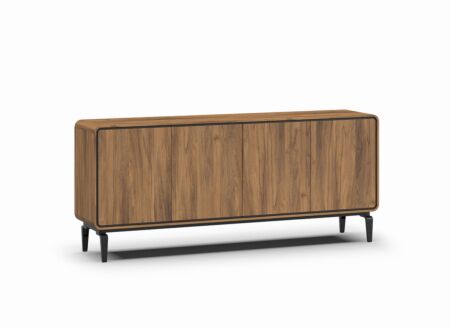 Dressoir 215cm - melamine - brushed walnut nature