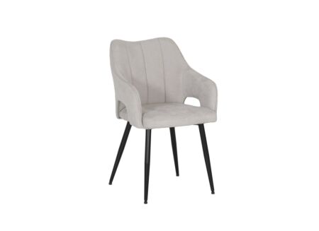 Stoel Daly 55x60x86cm - polyestervezel - beige