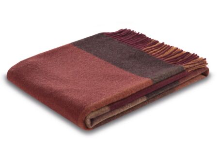 Plaid Pleasant Ruby 130x170cm - kasjmier & wol - rood
