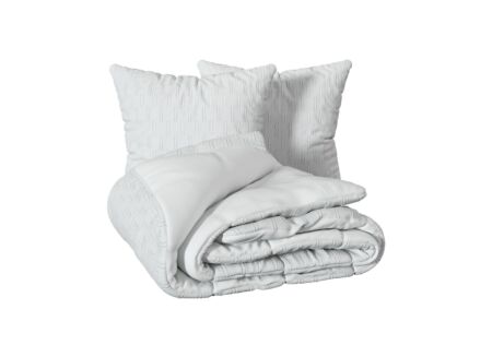 Dekbedovertrek Edie 260x240cm - microvezel - wit