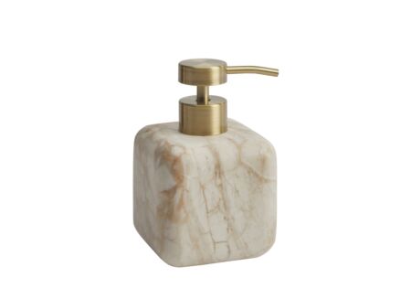 Zeeppompje Blake 8x8x13cm - natuursteen - zand & goud