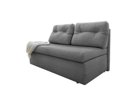 Canapé-lit Torben 2 places - tissu - gris foncé