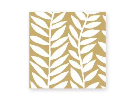 Serviette Botanique 25x25cm goud 20 stuks