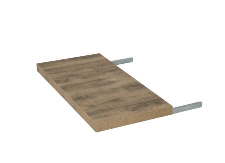 Verlengblad 100x50cm - meubelplaat - bruin