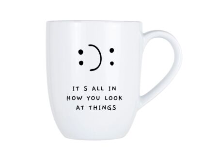 Mok Cosy It's all in how you look at things 53cl - porselein - wit