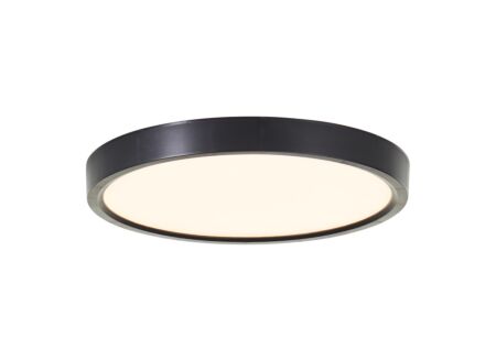 Plafondlamp Galo Ø23cm - kunststof - zwart
