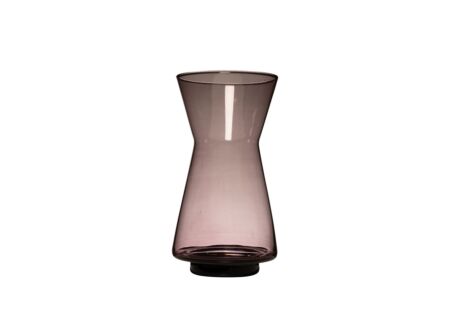 Vaas Rianne H30cm - gerecycleerd glas - paars