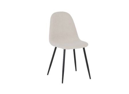 Stoel Charlton 44x53x87cm - molton - boucle beige