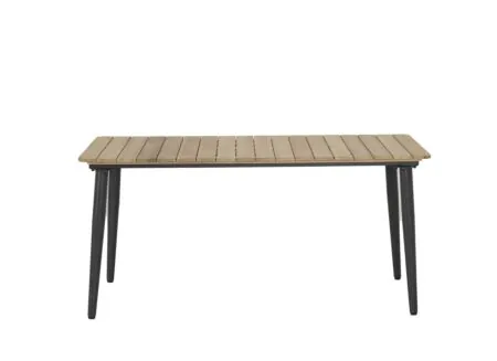 Aperçu - Table Brisk 160x90cm - teck massif & aluminium - naturel