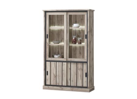 Vitrinekast Elena 126cm - decor - canada oak