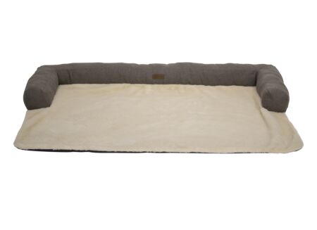 Sofa beschermer 120x80x10cm - stof - bruin