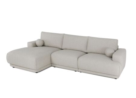 Hoeksalon Ramusio stof beige