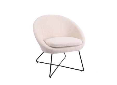 Fauteuil Juice 70x69x73,50cm - bouclé - beige