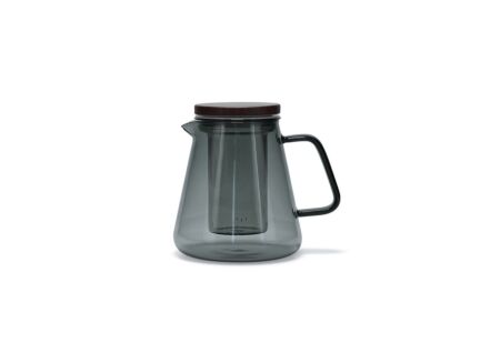 Theepot Luma 93cl - glas - grijs & naturel