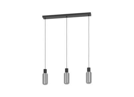 Hanglamp Maione 77x9cm 4W E27 staal zwart